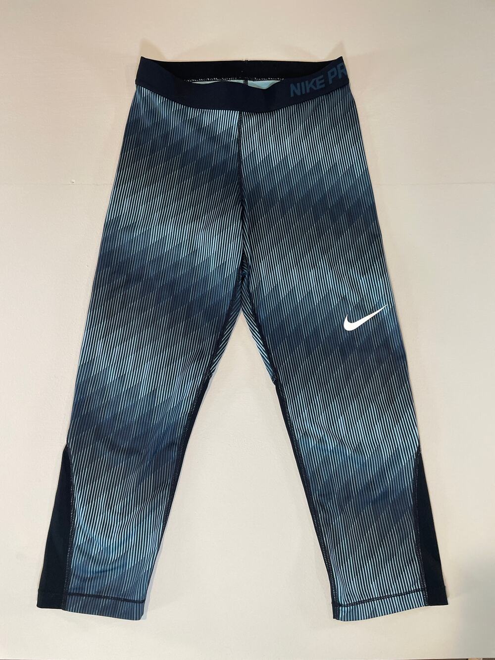 Nike Presto Dri‑Fit Medium Black & Blue Performance Leggings